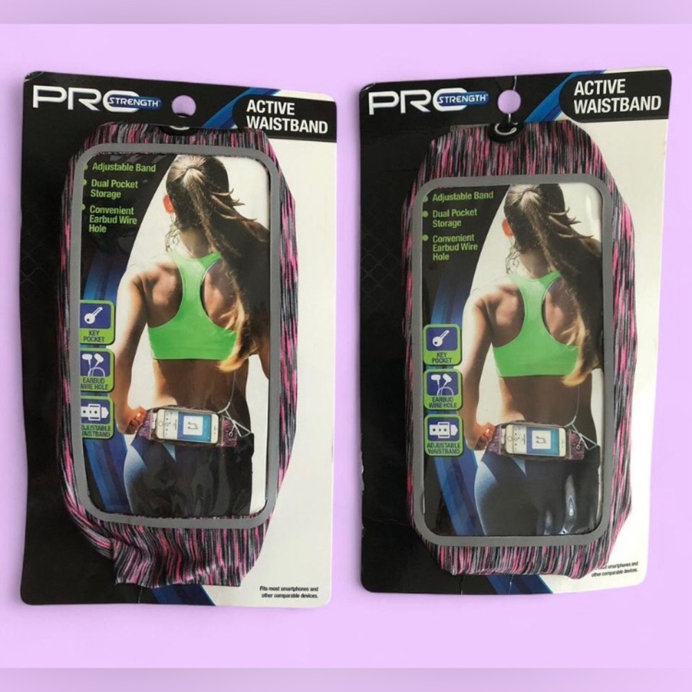2 Pro Strength women’s Black and Pink Adjustable Waistband